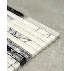 Fika Stone Concave Carrara Brown 30,2x31cm -  X unidad