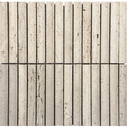 Fika Stone Concave Travertino beige 30,2x31cm -  X unidad