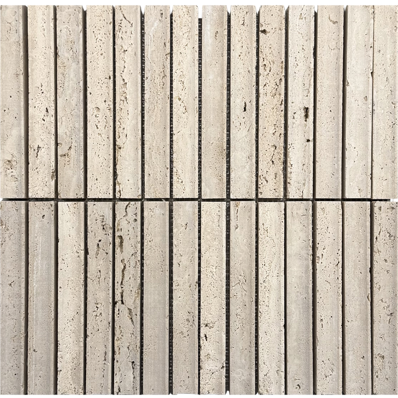 Fika Stone Concave Travertino beige 30,2x31cm -  X unidad