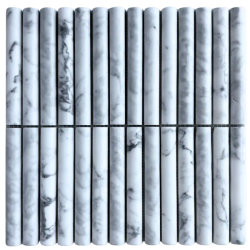 Fika Stone Convex Carrara White 30,2x31cm -  X unidad