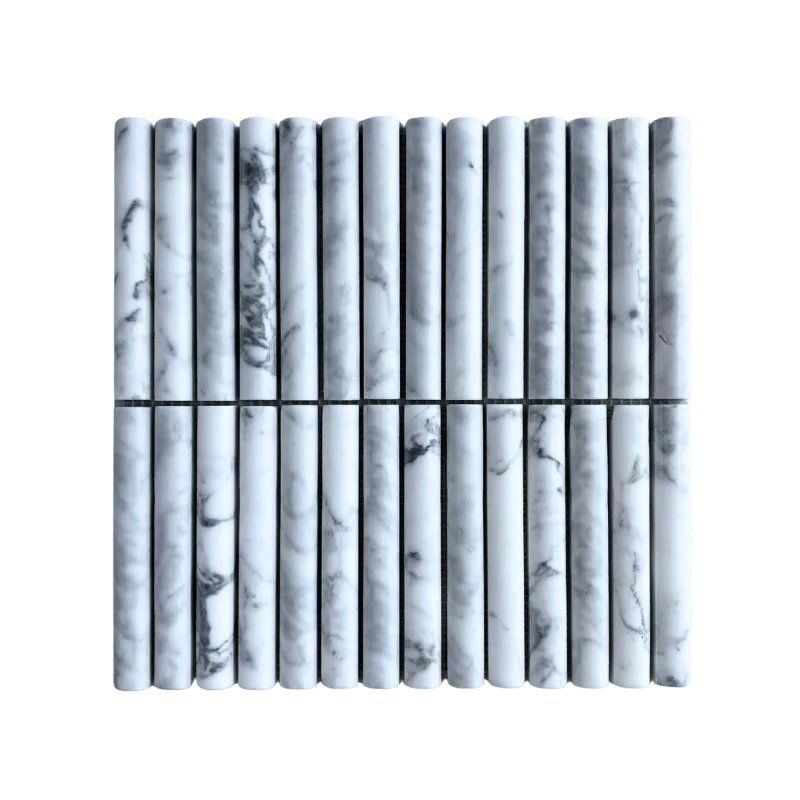 Fika Stone Convex Carrara White 30,2x31cm -  X unidad