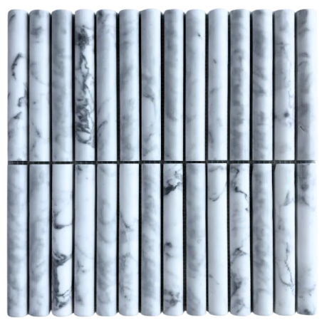 Fika Stone Convex Carrara White 30,2x31cm -  X unidad