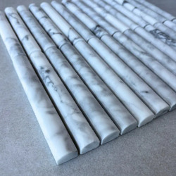 Fika Stone Convex Carrara White 30,2x31cm -  X unidad