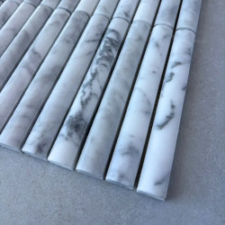 Fika Stone Convex Carrara White 30,2x31cm -  X unidad