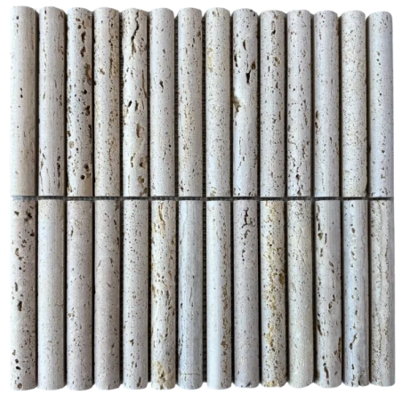 Fika Stone Convex Travertino Beige 30,2x31cm -  X unidad