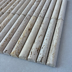 Fika Stone Convex Travertino Beige 30,2x31cm -  X unidad