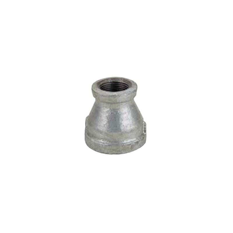 Cupla reducción hierro galvanizado 1" x 1/2"