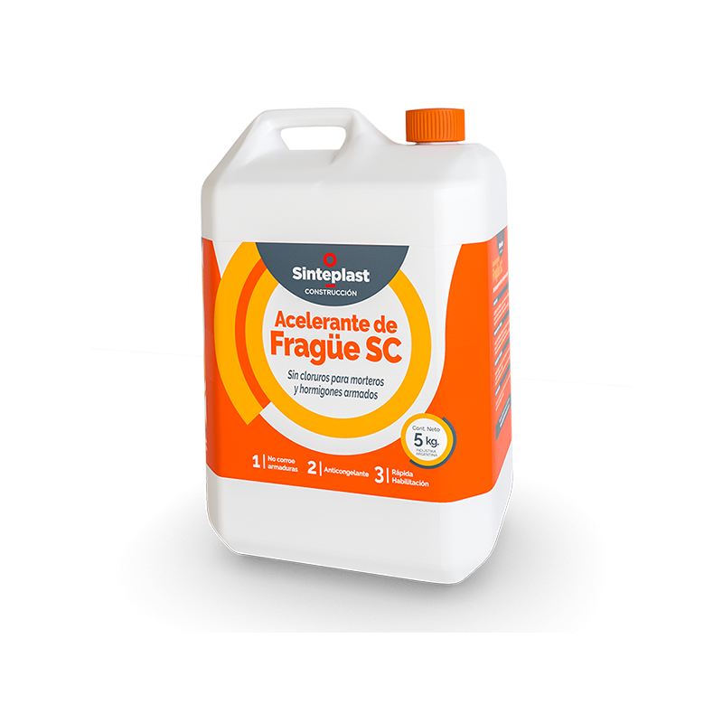 Acelerante frague sin cloruro 5Kg - Sinteplast
