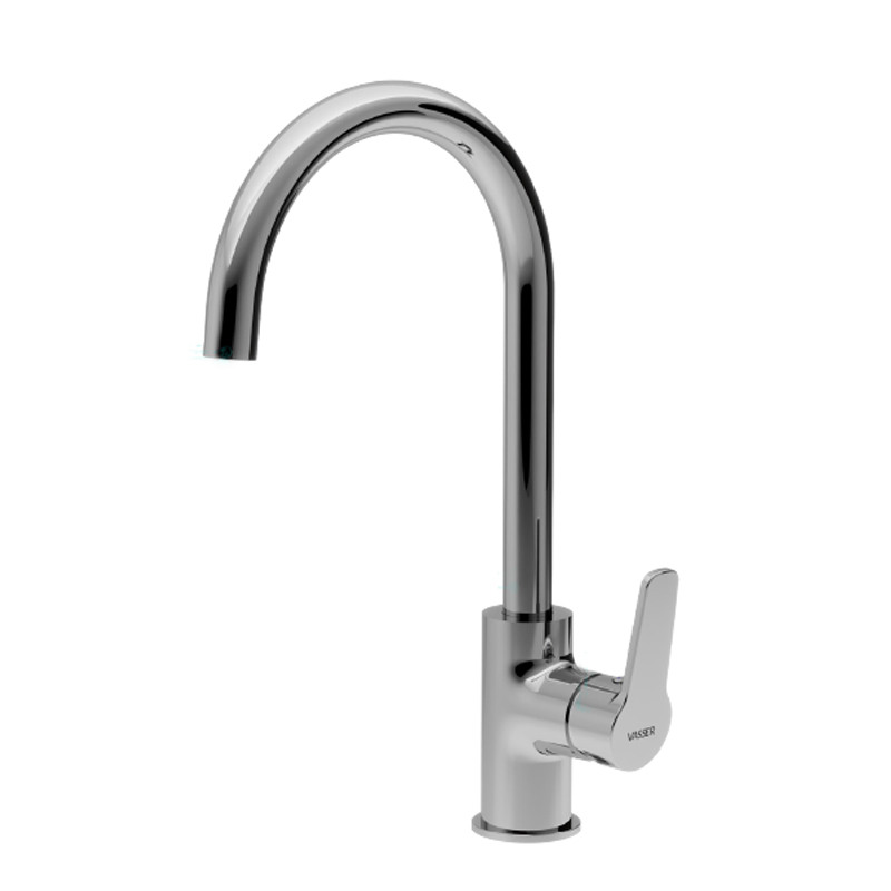 Grifería Vasser troya monocomando para cocina mesada alta