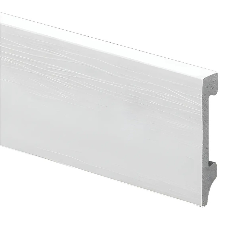 Zócalo Epsilon Plain Blanco texturado 70mm 2.44m - 7576E