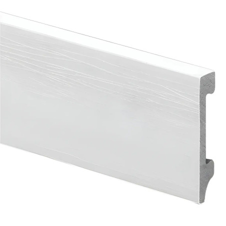 Zócalo Epsilon Plain Blanco texturado 70mm 2.44m - 7576E