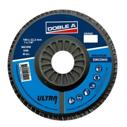 Disco tipo ultra flap zirconio - 180mm - grado 120 - doble A