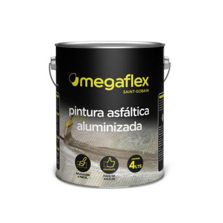 Pintura asfaltica aluminizada x 4L - Megaflex
