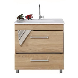 Vanitory Dubai JC 80cm - Paraíso - 2 cajones - Sin mesada