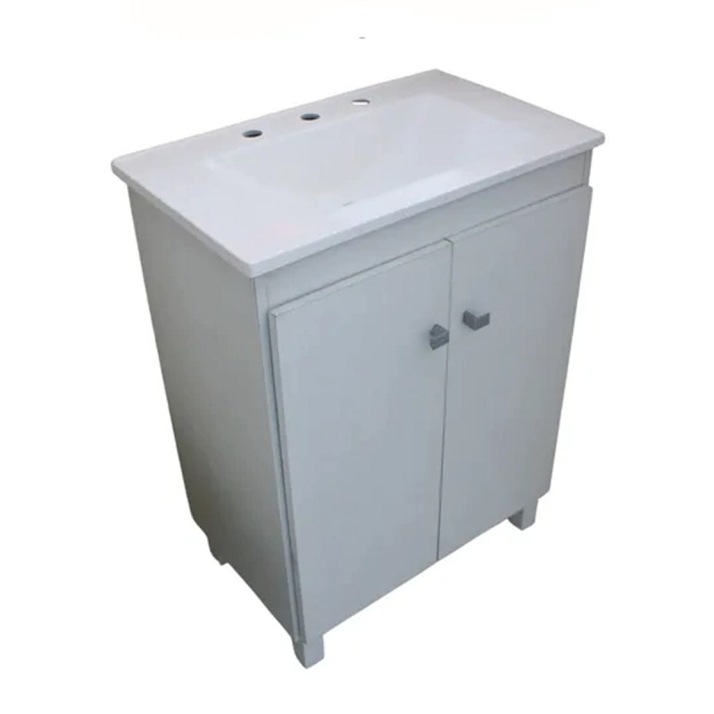 Vanitory Loft standard JC 50cm - 2 puertas blanco - Sin mesada