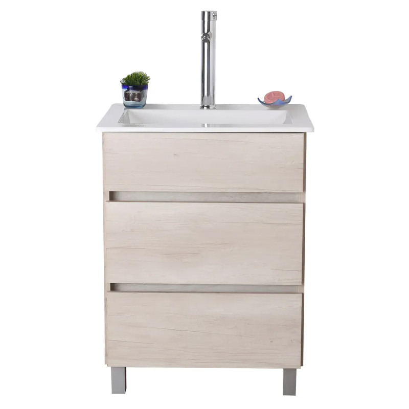 Vanitory JC Nordica 60cm - 2 cajones Helsinsky - Sin mesada