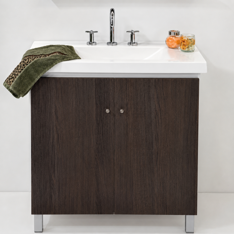 Vanitory Loft Texturado Aserrado JC 50 cm - 2 puertas - Sin mesada
