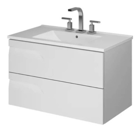 Vanitory Rivo Schneider 100cm - Colgar - PVC Blanco - Sin mesada