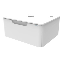 Vanitory Uniq Schneider 60cm - Colgante - 1 cajón - Blanco - Con tapa - Sin bacha
