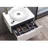 Vanitory Uniq Schneider 60cm - Colgante - 1 cajón - Blanco - Con tapa - Sin bacha