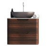 Vanitory Uniq Schneider 60cm - Colgante - Dos cajones - Oliva - Con tapa - Sin bacha