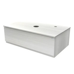 Vanitory Zetta Schneider 80cm - Colgar - 1 cajón - Ártico - Con tapa - Sin bacha