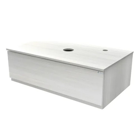 Vanitory Zetta Schneider 80cm - Colgar - 1 cajón - Ártico - Con tapa - Sin bacha