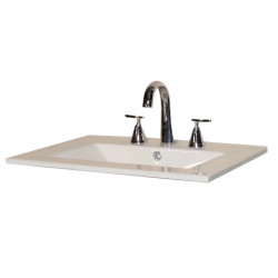 Mesada Campi Loza recta 60cm - 3 orificios