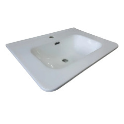Mesada Campi Curve 60 cm - Porcelana - 1 orificio