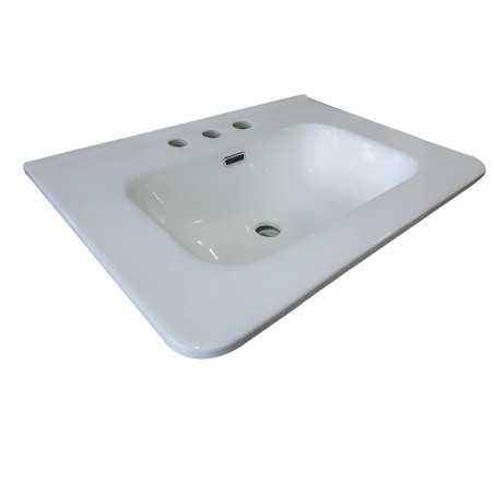 Mesada Campi Curve 60cm - Porcelana - 3 orificios