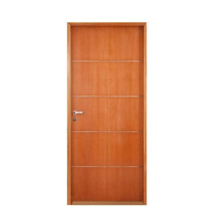 Puerta Placa 2006 Americana - MDF de 5.5mm - Cedrillo con marco de chapa 18 (Derecha) 80x15
