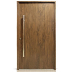 Pivotante Deluxe Nexo - Wood nogal con aluminio - Derecha - 115x205