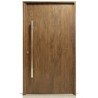 Pivotante Deluxe Nexo - Wood nogal con aluminio - Derecha - 115x205