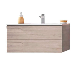 Vanitory Rivo Schneider Colgar PVC Rovere 80cm - Sin mesada