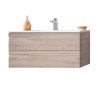 Vanitory Rivo Schneider Colgar PVC Rovere 80cm - Sin mesada