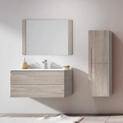 Vanitory Rivo Schneider Colgar PVC Rovere 80cm - Sin mesada