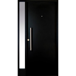 Puerta Nexo Premium+ Gris Style - Inyectada con vidrio lateral (Derecha) 110cm - PS074