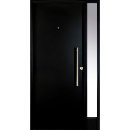 Puerta Nexo Premium+ Gris Style - Inyectada con vidrio lateral (Izquierda) 110cm - PS074