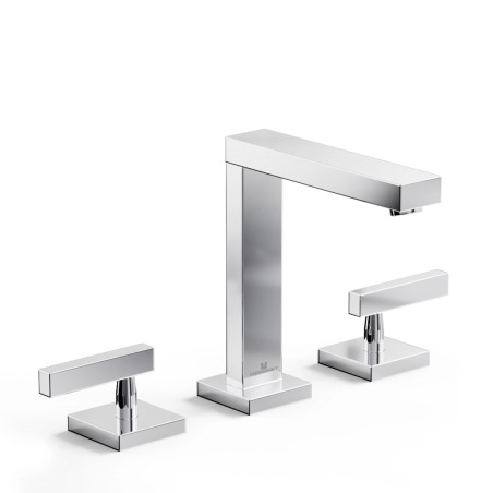 Grifería Block Lever Lavatorio apoyo Cromo - Hidromet