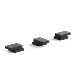 Grifería Block Plane Bicomando Bidet con transferencia Negro - Hidromet