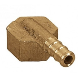 Toma goma curvo hembra bronce 1/2"