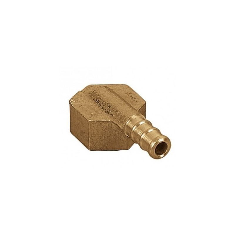 Toma goma curvo hembra bronce 1/2"