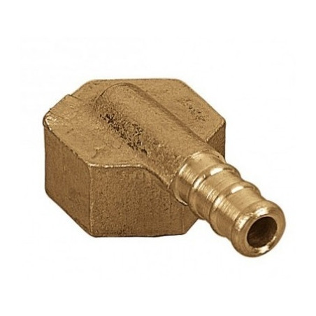 Toma goma curvo hembra bronce 1/2"