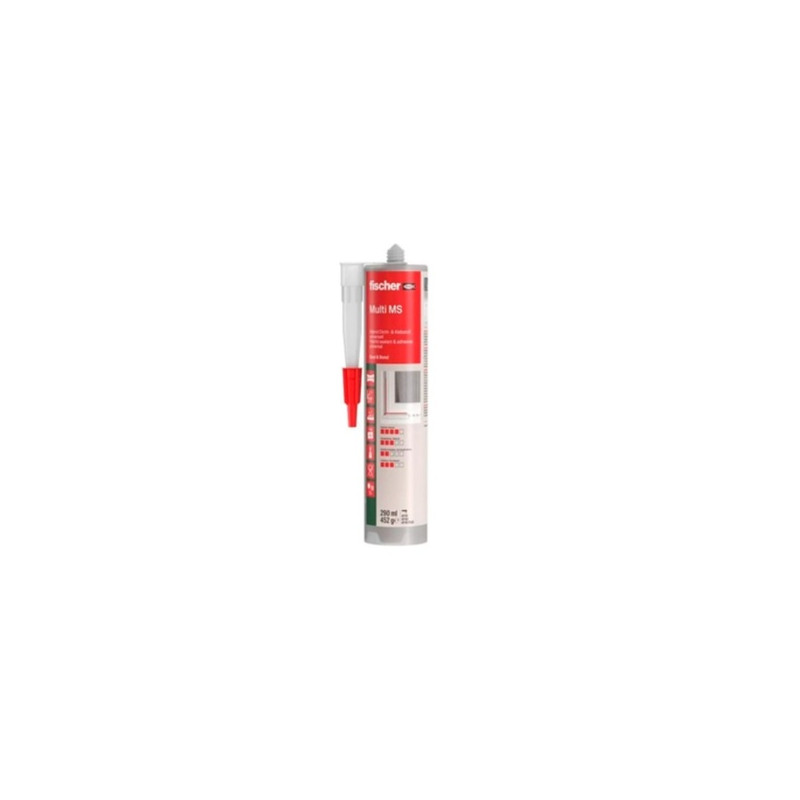 Sellador adhesivo ms multi negro 290ml fischer