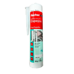 Silicona fijar espejo blanco x 360 ml fischer