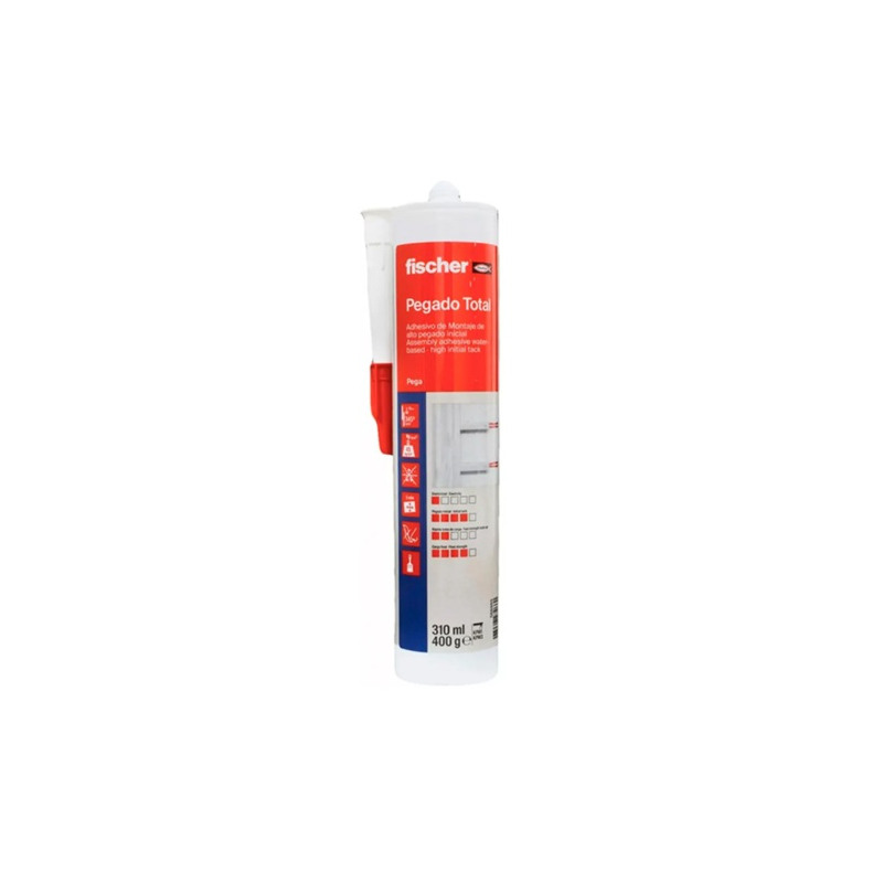 Silicona montaje pegado blanco TOT fischer 310ml