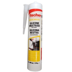 Silicona neutra transparente x 260 ml fischer