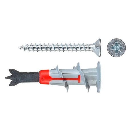 Tarugo autoperforante - Para yeso con tornillos 4.5x40 x 25 unidades doublade fischer