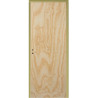 Puerta placa - Marco de chapa 20 - Pino - Derecha - 80x10cm Tabique de yeso - Piamel