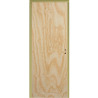Puerta placa - Marco de chapa 20 - Pino - Izquierda - 80x10cm Tabique de yeso - Piamel